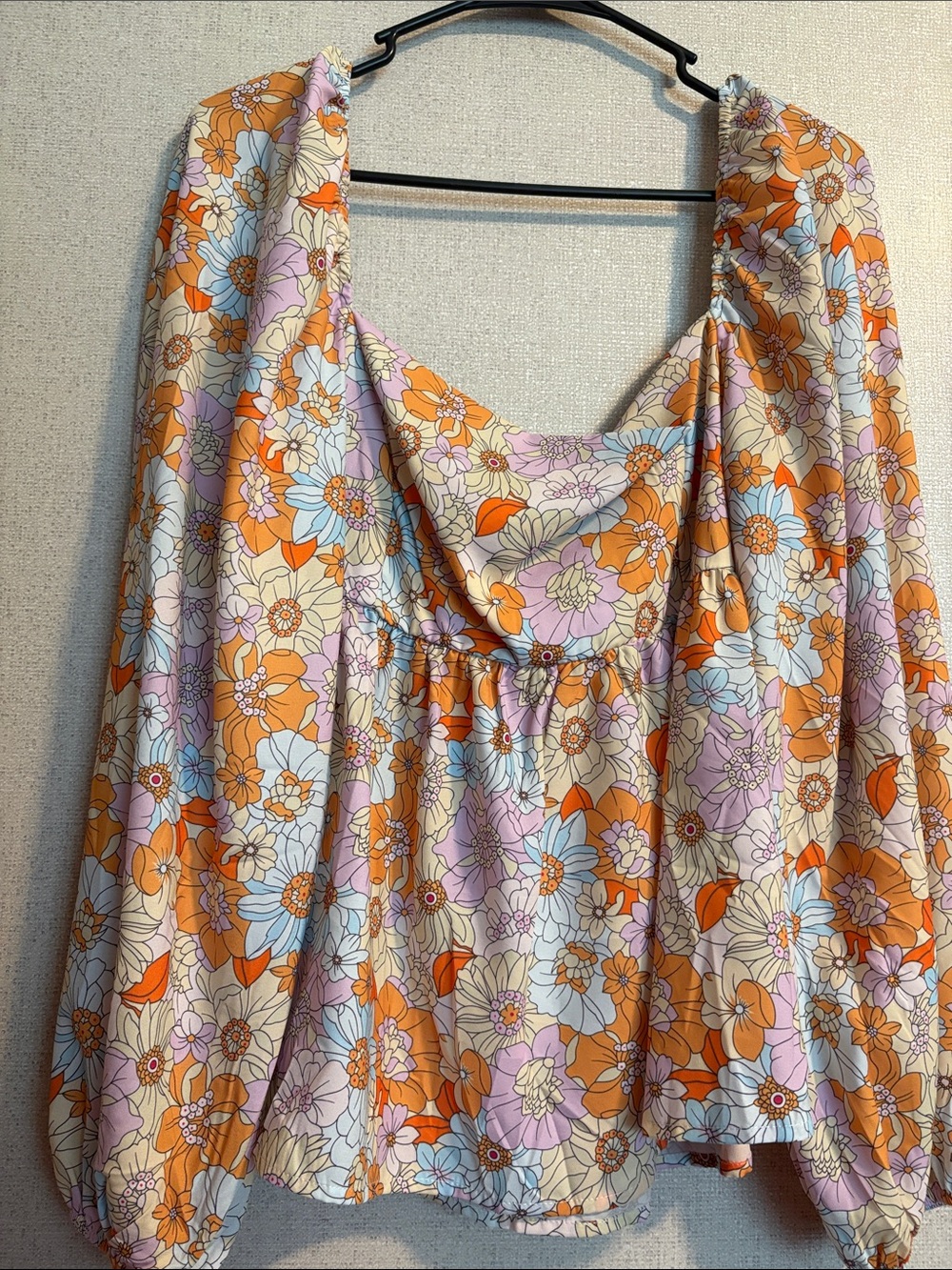 Floral Babydoll Top - Picture 4 of 5